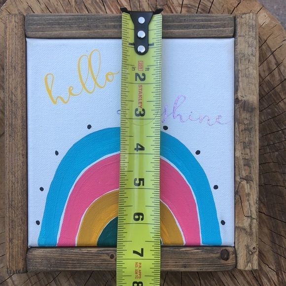 HandāPaintedāCanvasĀ -Wall Art - Picture 5 of 6